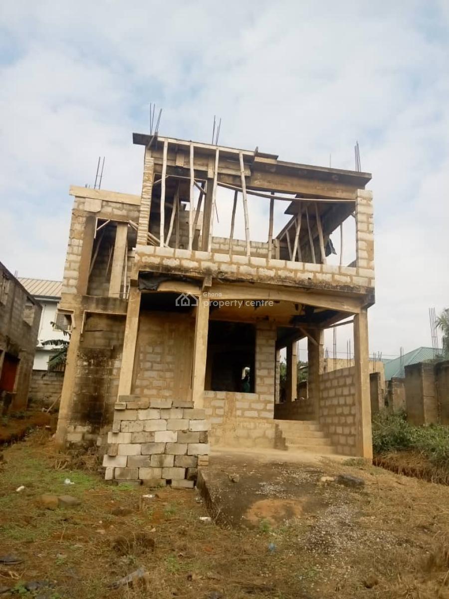 Unroofed 4 Master Bedrooms Storey House, John Teye, Ofankor, Accra, Detached Duplex for Sale