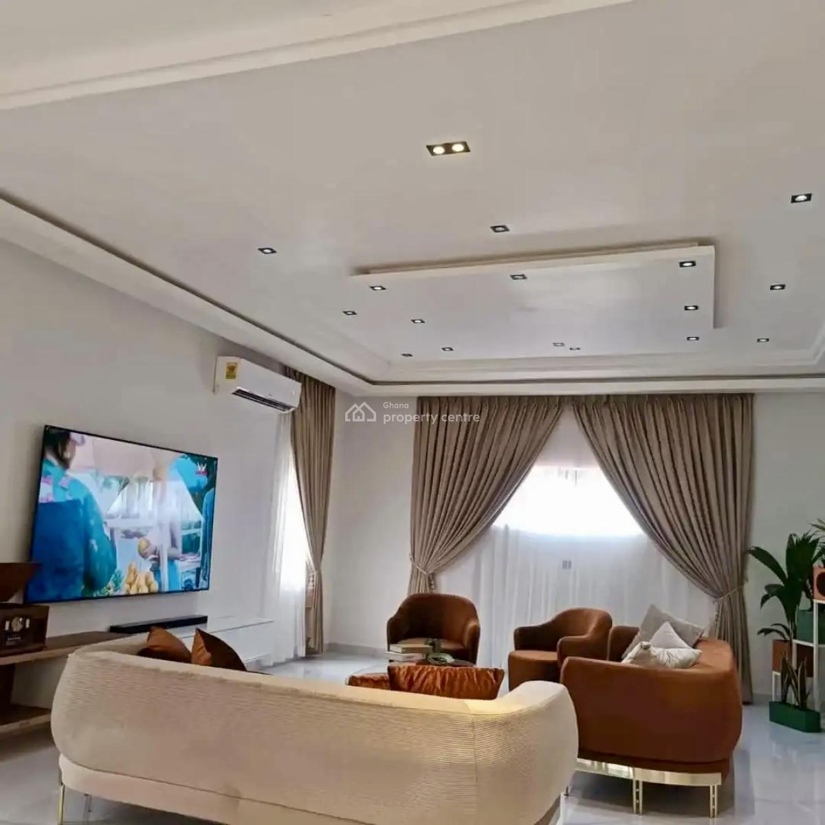 Furnished 4 Bedroom with Swimming Pool, East Legon, Accra, Detached Duplex for Rent