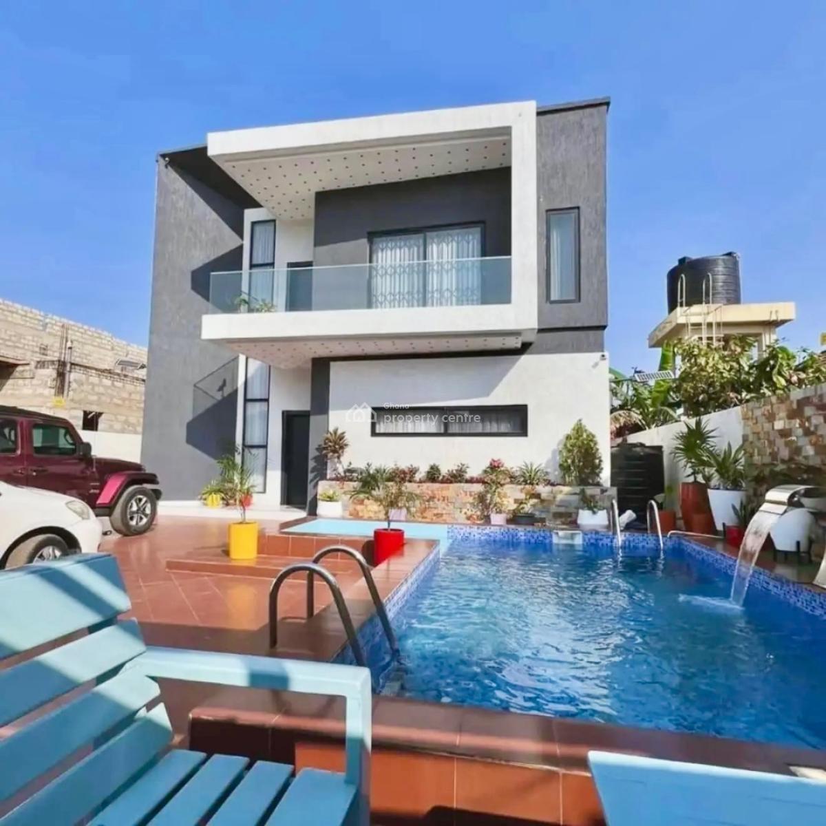 Furnished 4 Bedroom with Swimming Pool, East Legon, Accra, Detached Duplex for Rent