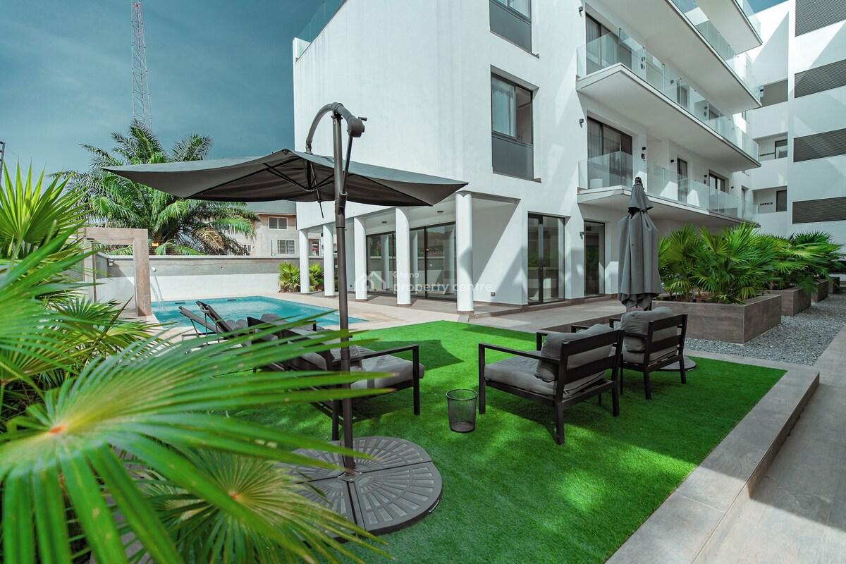 Luxurious Fully Furnished 172 Bedroom Apartment@west Airport, West Airport, Airport Residential Area, Accra, Apartment Short Let