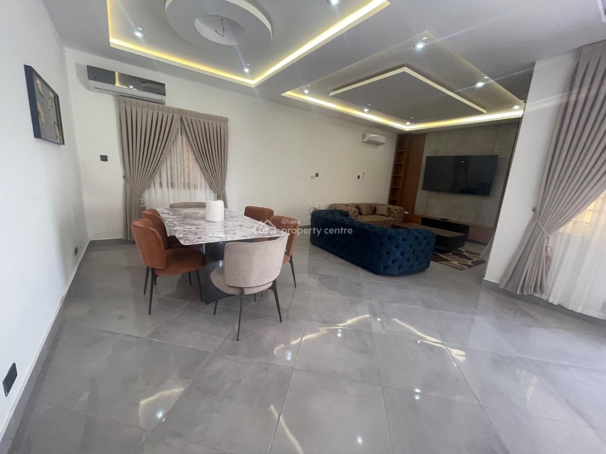 Elegant Fully Furnished 4-bedrooms Townhouse @ East Airport, Around Palace Mall, East Airport, Airport Residential Area, Accra, Townhouse for Rent