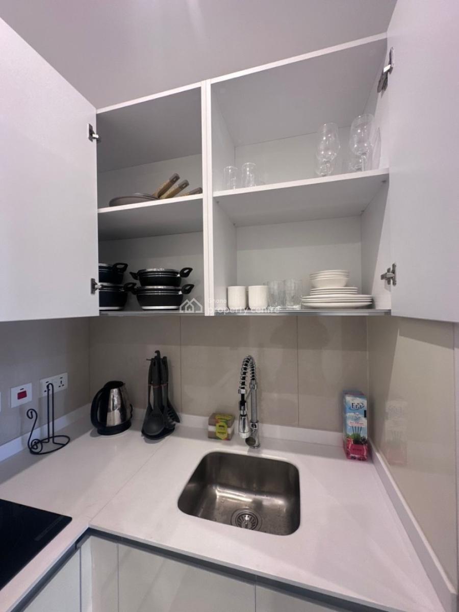 Furnished 1 Bedroom Apartment with Guest Bedroom and Swimming Pool, Roman Ridge, Airport Residential Area, Accra, House for Rent