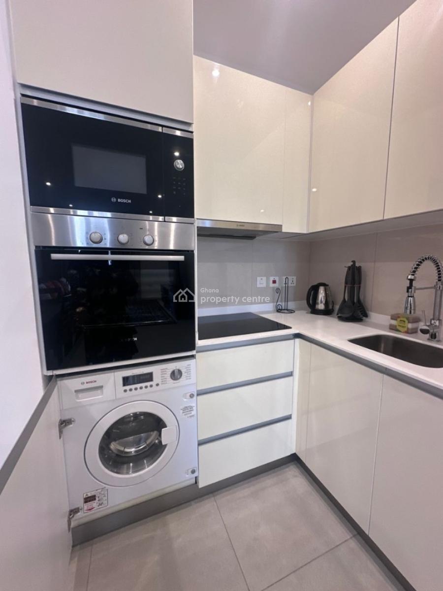 Furnished 1 Bedroom Apartment with Guest Bedroom and Swimming Pool, Roman Ridge, Airport Residential Area, Accra, House for Rent