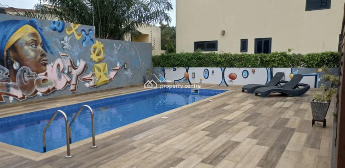 Serviced 3 Bedroom Townhouse in a Gated Community with Swimming Pool, East Legon, Accra, Townhouse for Rent