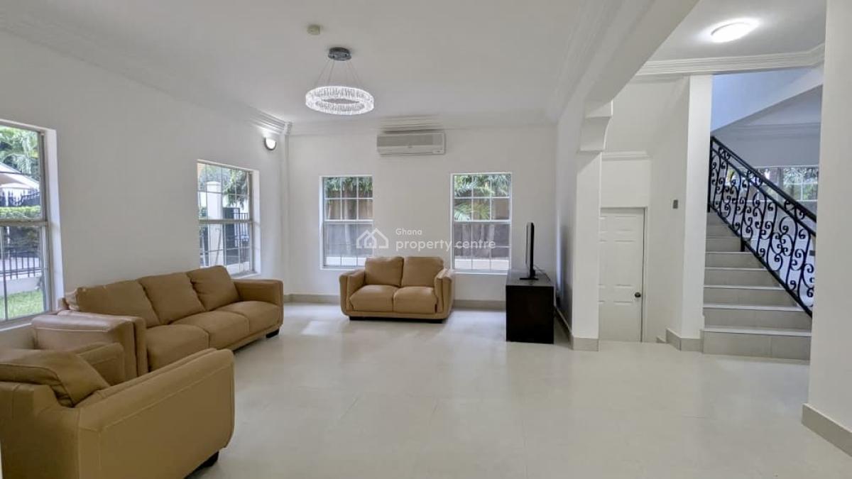 Furnished 4 Bedroom Duplex in a Gated Community with Swimming Pool, Cantonments, Accra, Semi-detached Duplex for Rent