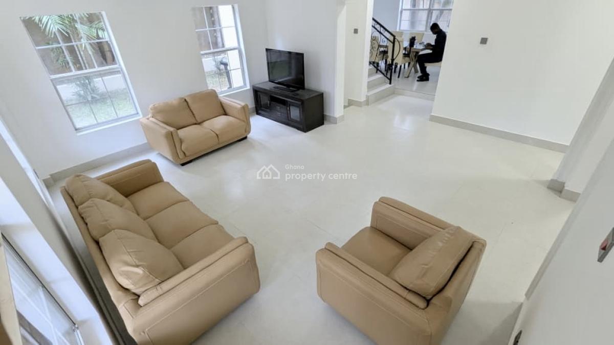 Furnished 4 Bedroom Duplex in a Gated Community with Swimming Pool, Cantonments, Accra, Semi-detached Duplex for Rent