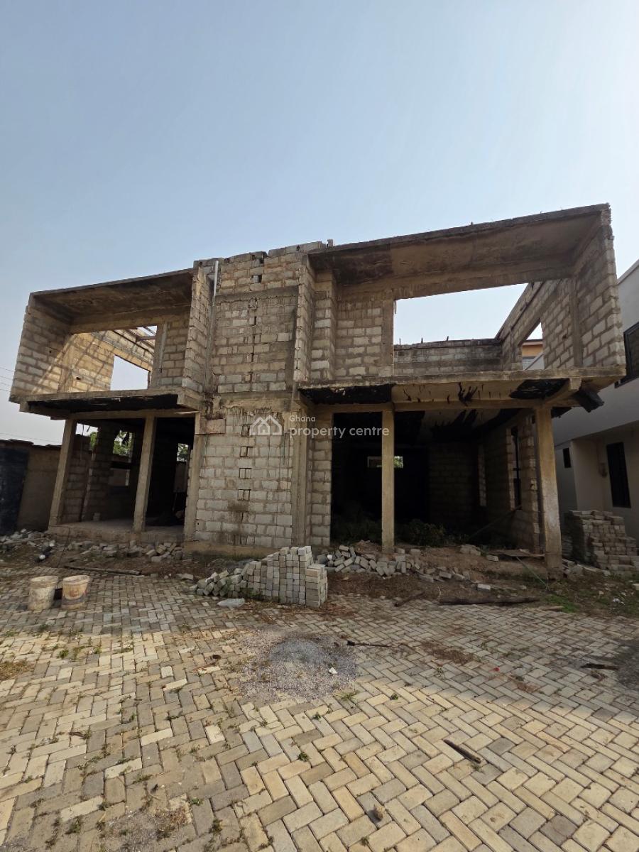 3 Bedroom with 1 Bedroom Boys Quarters Uncompleted House, Bohye Dvla Road, Haatso, Ga East Municipal, Accra, Semi-detached Duplex for Sale