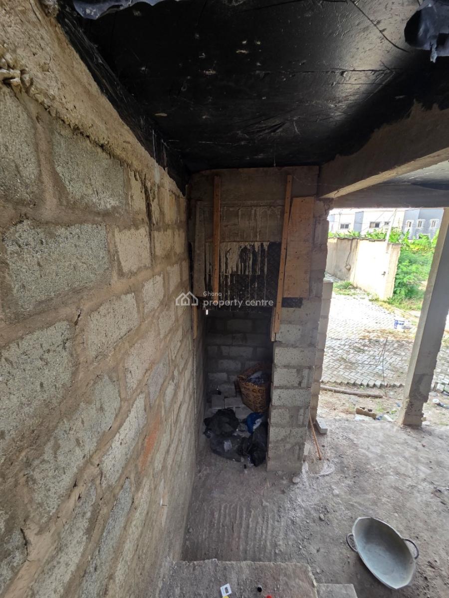 3 Bedroom with 1 Bedroom Boys Quarters Uncompleted House, Bohye Dvla Road, Haatso, Ga East Municipal, Accra, Semi-detached Duplex for Sale