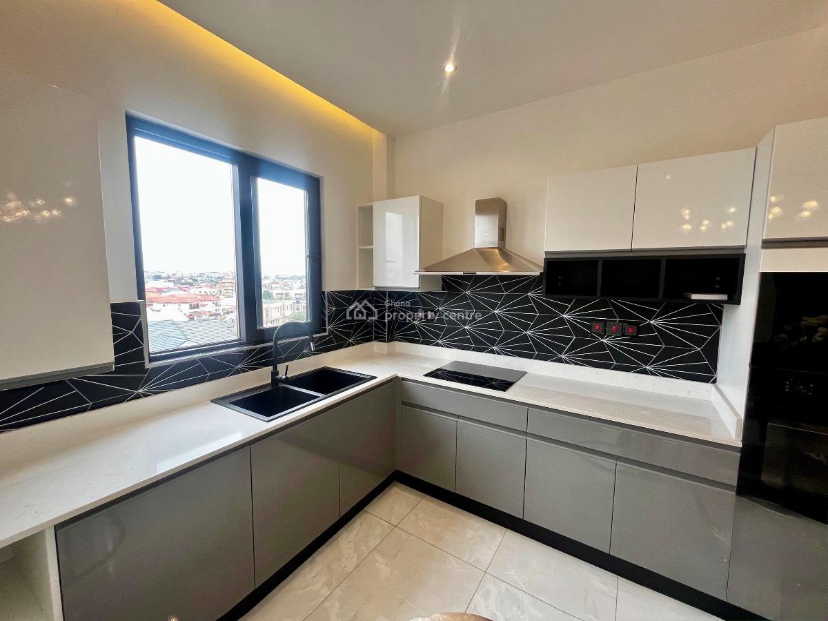 Semi Furnished 3 Bedroom Apartment with Gym and Rooftop Lounge, Adjiringanor, East Legon, Accra, Apartment for Rent