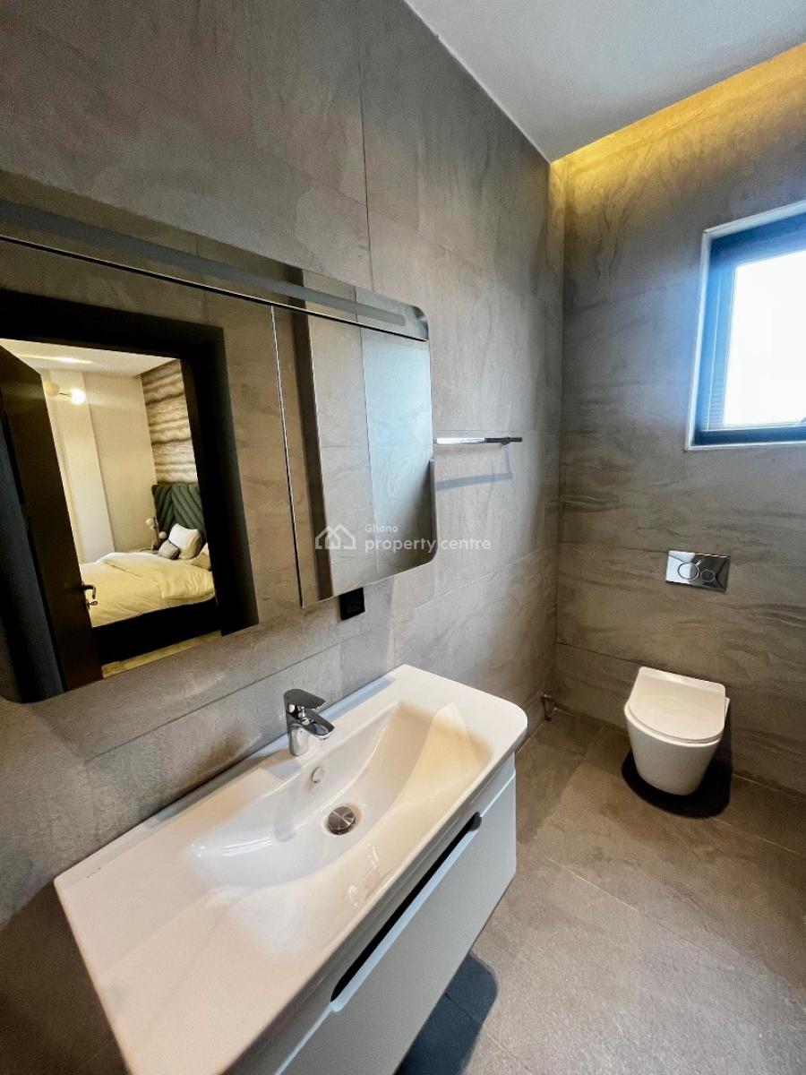 Semi Furnished 3 Bedroom Apartment with Gym and Rooftop Lounge, Adjiringanor, East Legon, Accra, Apartment for Rent