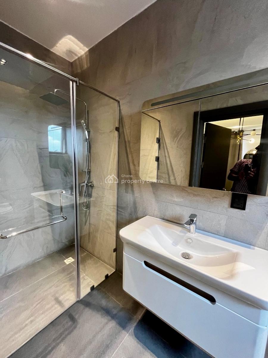 Semi Furnished 3 Bedroom Apartment with Gym and Rooftop Lounge, Adjiringanor, East Legon, Accra, Apartment for Rent