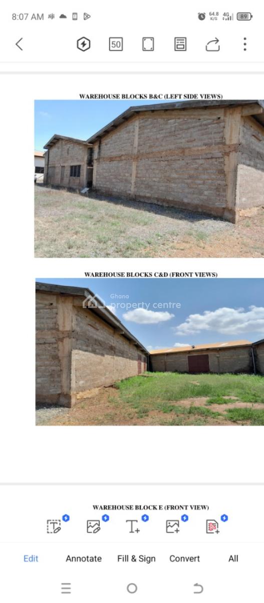 Warehouse & Offices on 24 Plots, Community 9 to 11, Tema, Accra, Warehouse for Sale