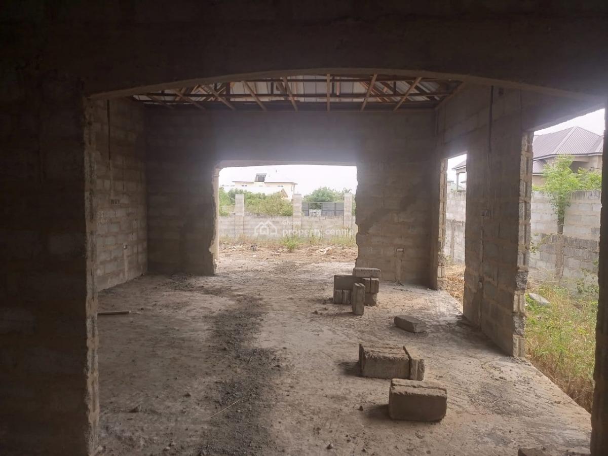 Uncompleted Four Bedroom, One Storey with Two Office Space, Bulasu Around Emefs Estate, Tema, Accra, Detached Duplex for Sale