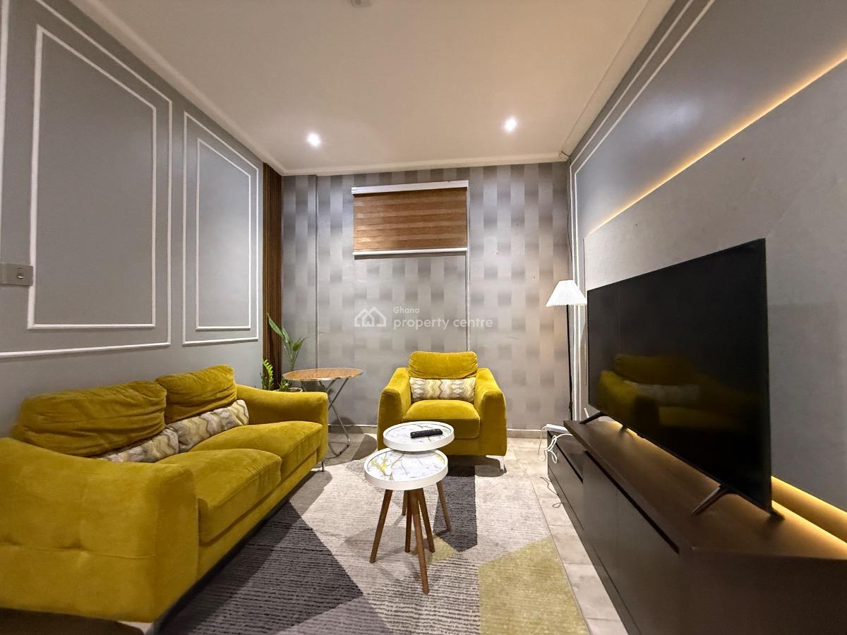 Furnished 1 Bedroom Apartment with Swimming Pool, Dzorwulu, West Airport, Airport Residential Area, Accra, Mini Flat for Rent