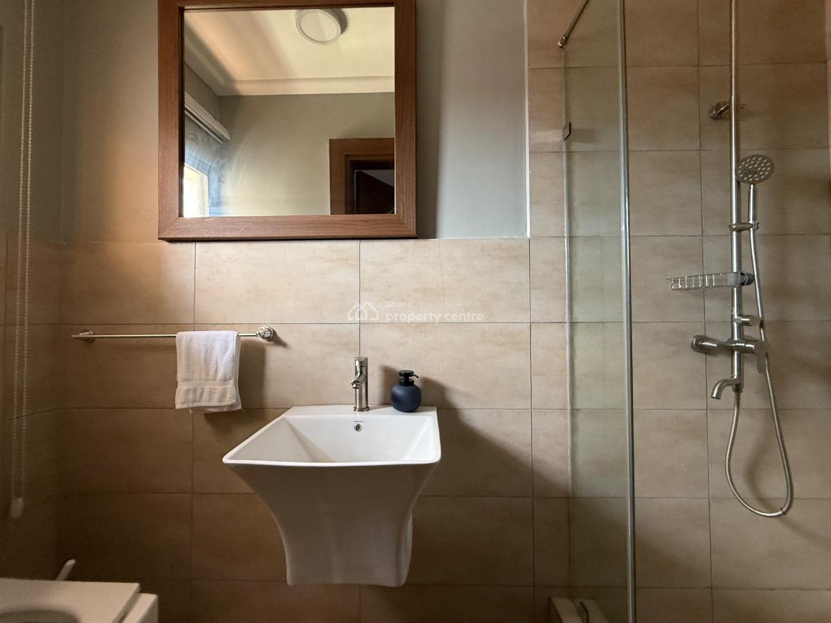 Furnished 1 Bedroom Apartment with Swimming Pool, Dzorwulu, West Airport, Airport Residential Area, Accra, Mini Flat for Rent