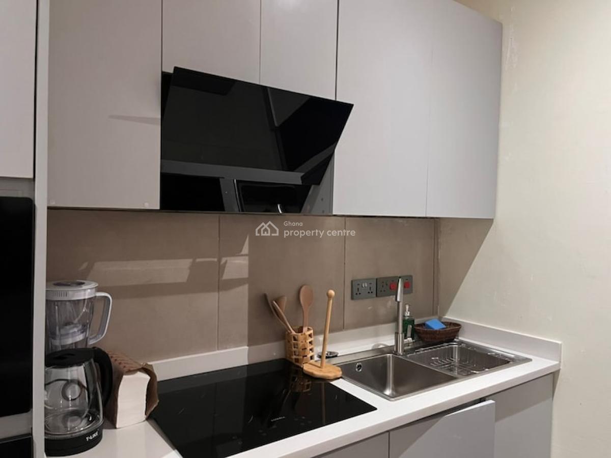 Furnished Studio Apartment with Swimming Pool, Dzorwulu, West Airport, Airport Residential Area, Accra, Single Room Self Contained for Rent