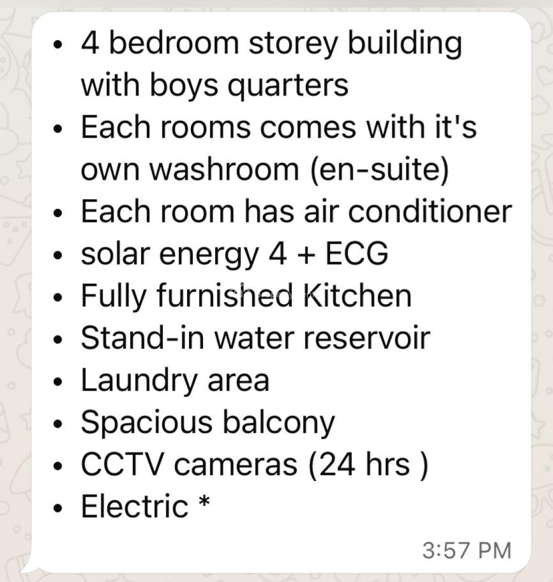 Fully Furnished 4 Bedroom Storey Building House, Afigya-kwabre, Ashanti, House for Sale