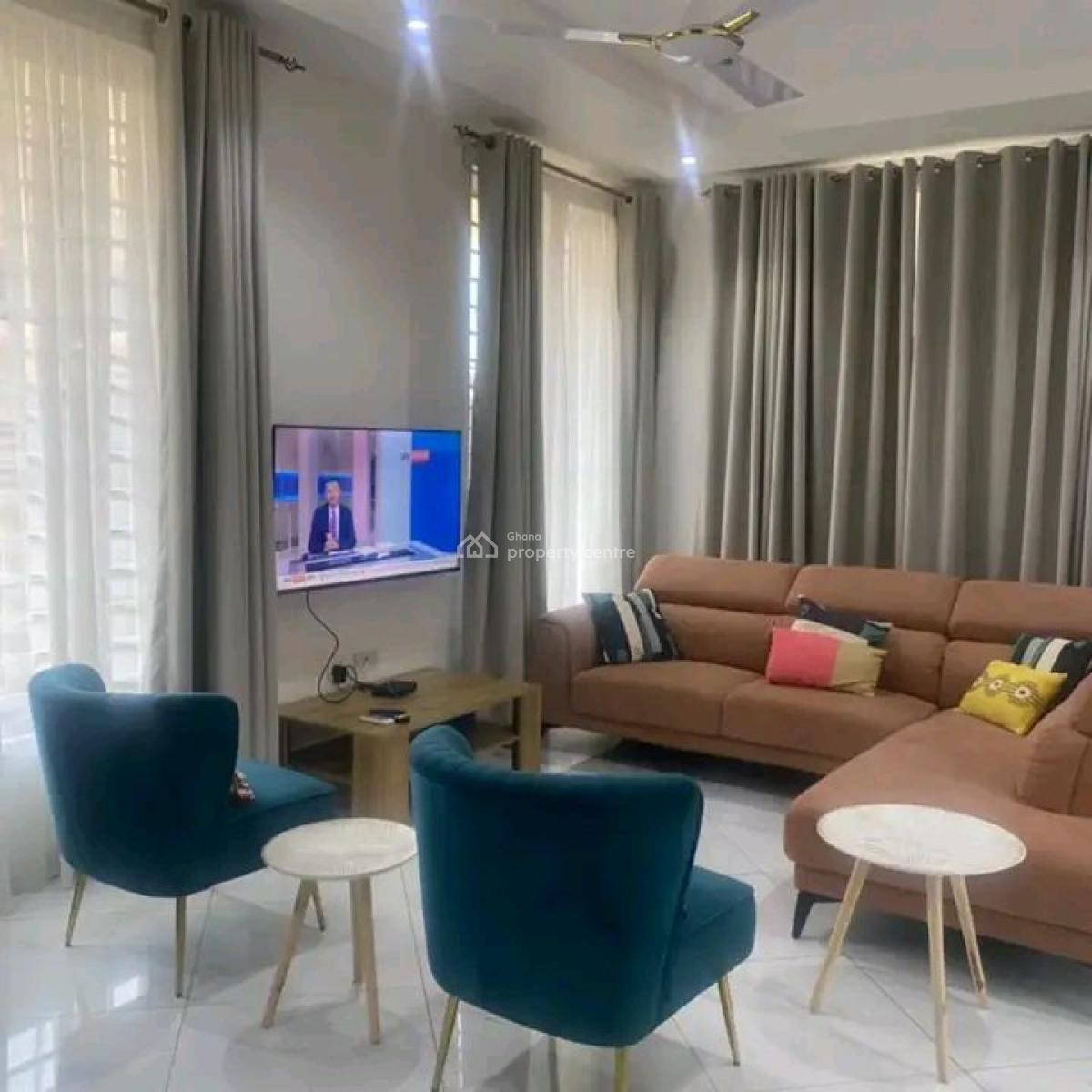 Fully Furnished 3-bedroom Townhouse@ East Airport, East Airport, Airport Residential Area, Accra, Townhouse for Rent