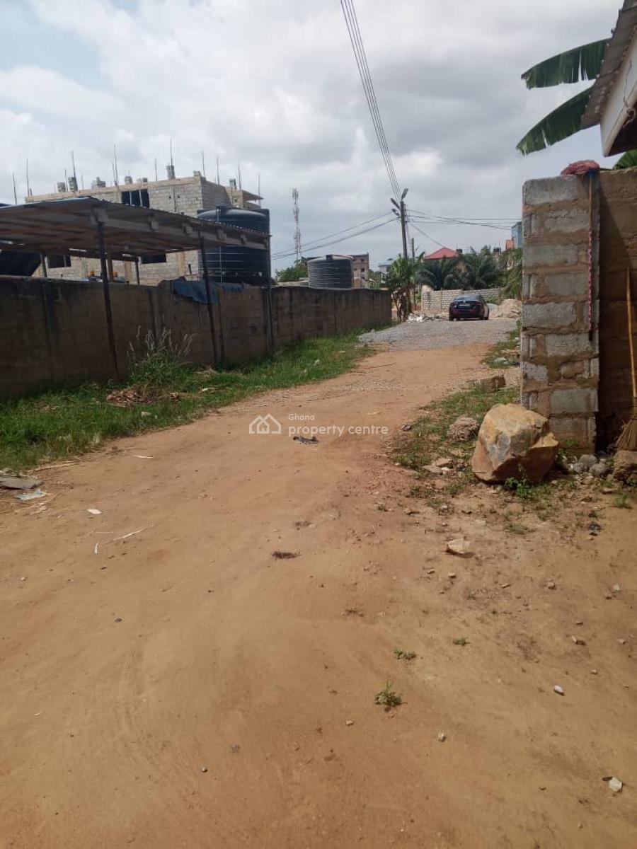 Half Plot of Land at Pokuase Ayawaso, Ayawaso West Home Restaurant, Pokuase (pokoasi), Ga West Municipal, Accra, Residential Land for Sale