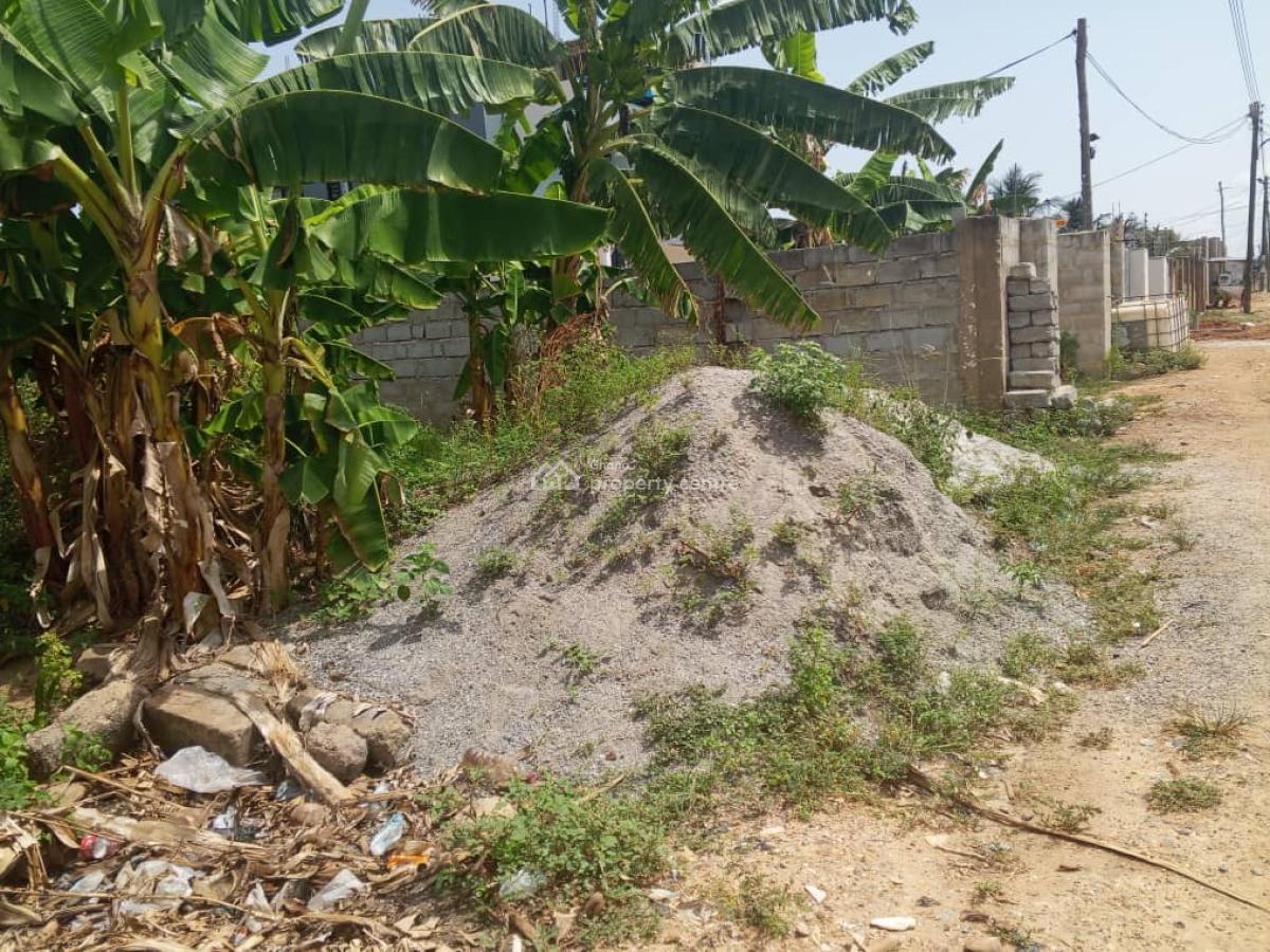 Half Plot of Land at Pokuase Ayawaso, Ayawaso West Home Restaurant, Pokuase (pokoasi), Ga West Municipal, Accra, Residential Land for Sale