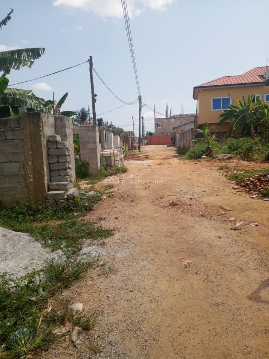 Half Plot of Land at Pokuase Ayawaso, Ayawaso West Home Restaurant, Pokuase (pokoasi), Ga West Municipal, Accra, Residential Land for Sale