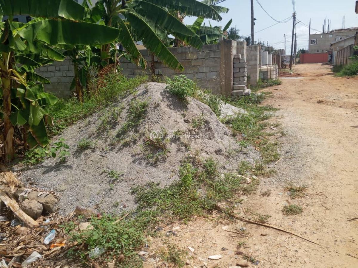 Half Plot of Land at Pokuase Ayawaso, Ayawaso West Home Restaurant, Pokuase (pokoasi), Ga West Municipal, Accra, Residential Land for Sale