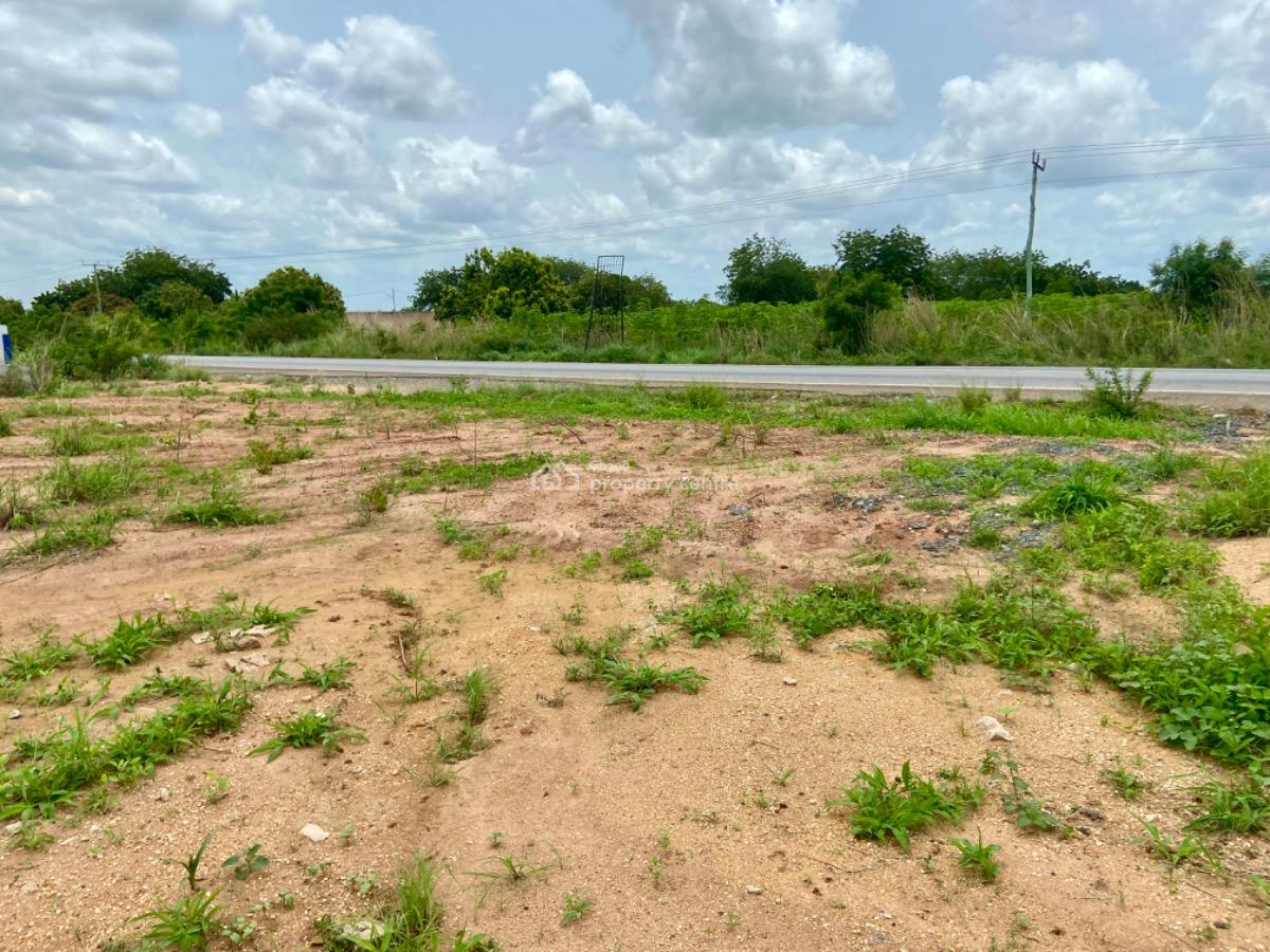 Roadside Land in Ada Toje on Accra--aflao Highway  4 Plots with 3-bedr, Ada Toje, Accra - Aflao Highway, Ada East, Accra, Commercial Land for Sale