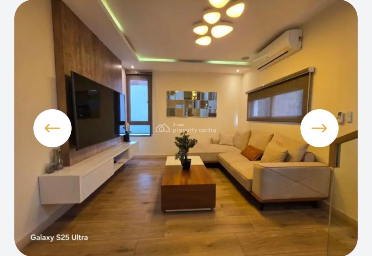 4 Bedrooms Fully Furnished at Cantonments, American House, Cantonments, Accra, Townhouse for Rent