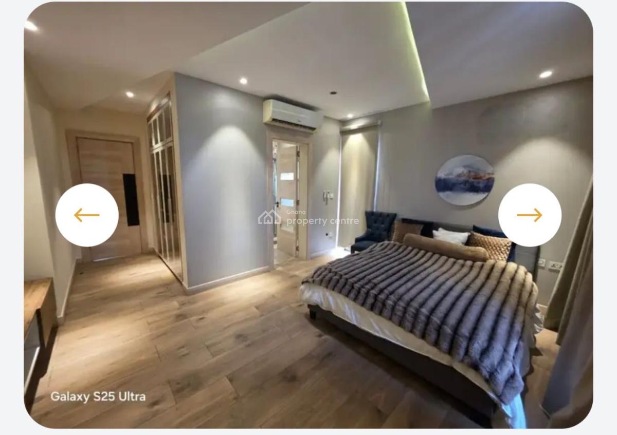 4 Bedrooms Fully Furnished at Cantonments, American House, Cantonments, Accra, Townhouse for Rent