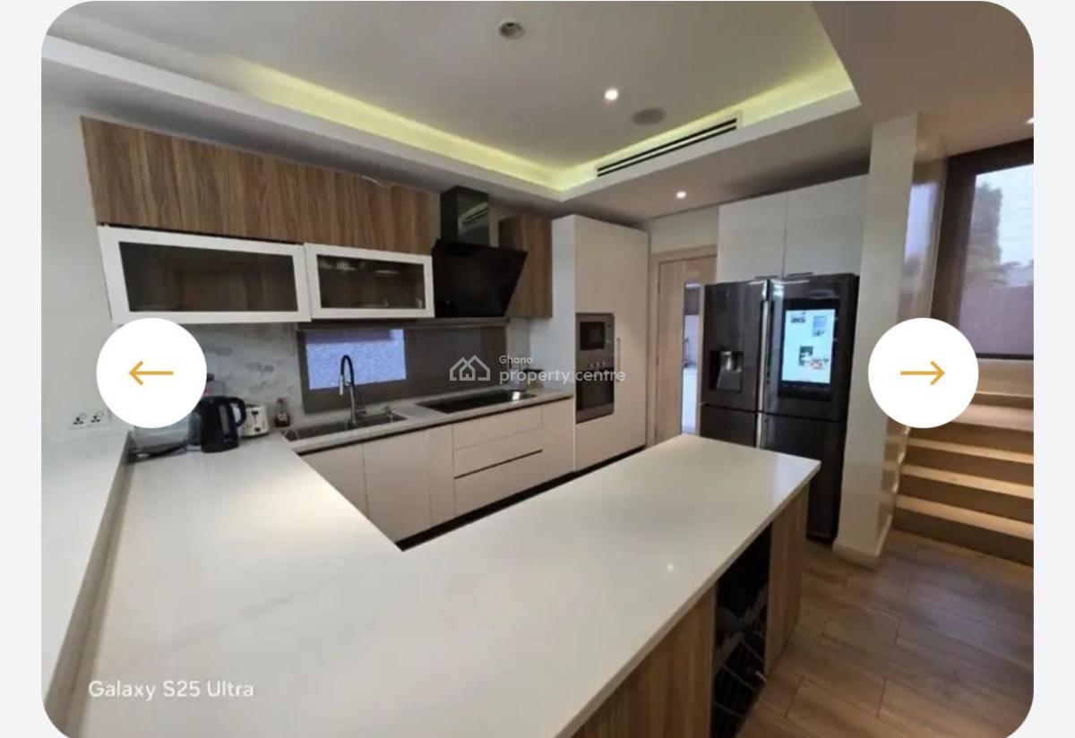 4 Bedrooms Fully Furnished at Cantonments, American House, Cantonments, Accra, Townhouse for Rent