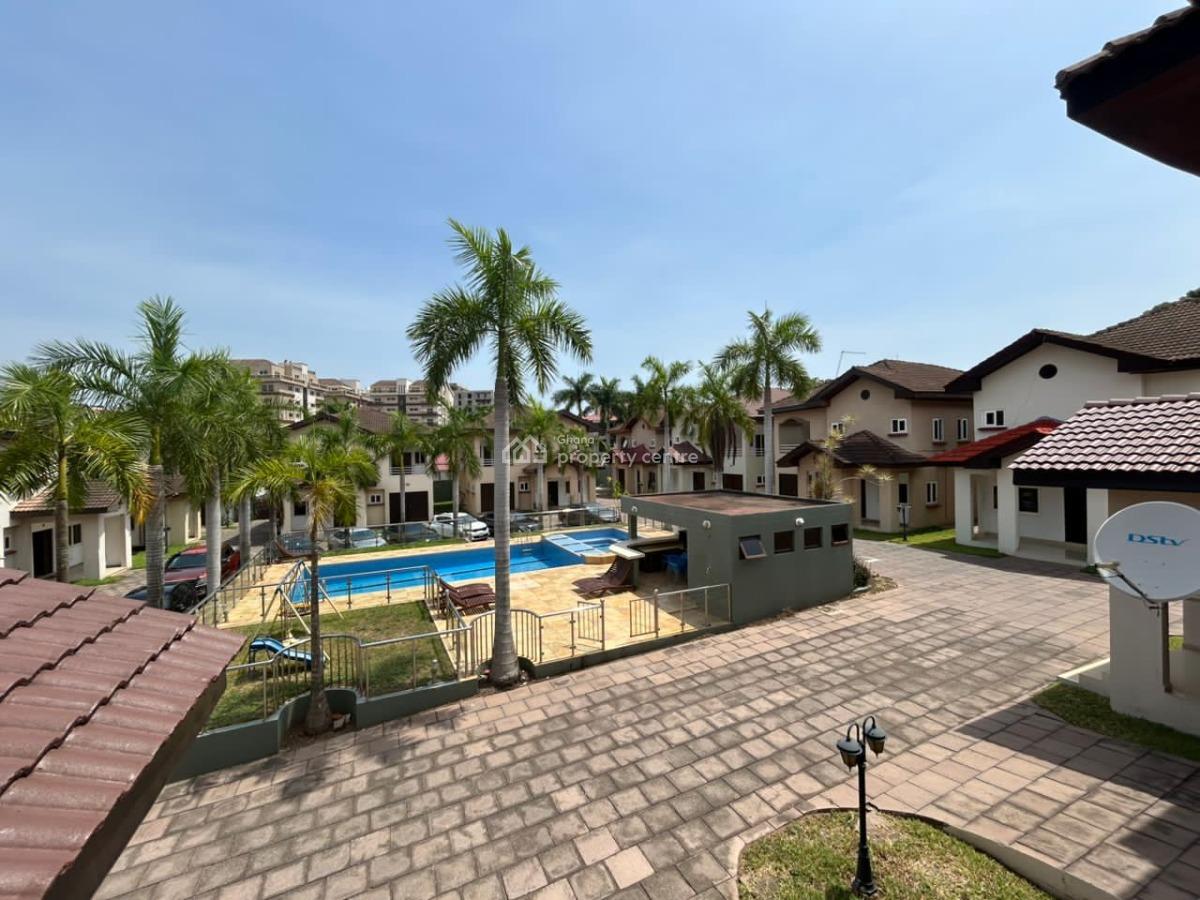 Semi Furnished 4-bedroom Townhouse, Airport Residential Area, Accra, Townhouse for Rent