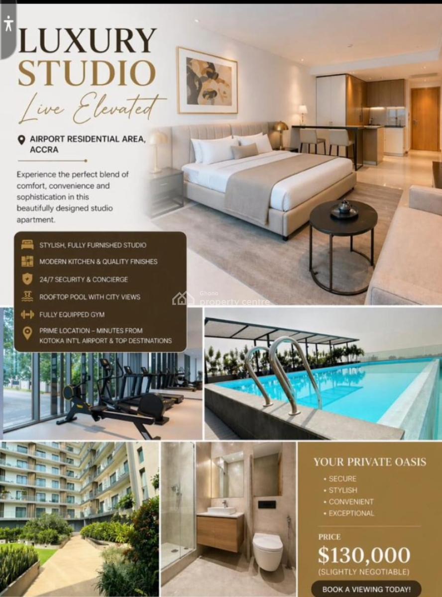 Luxury Studio Room, Cantonment, Cantonments, Accra, Apartment for Sale