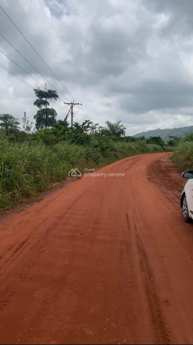 Registered 4 Plots By Main Road, Adukrom, Akuapim North, Eastern Region, Mixed-use Land for Sale