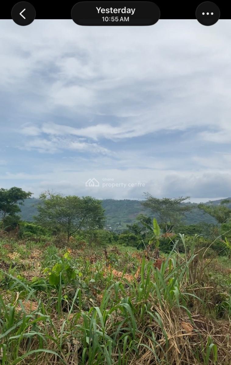 Registered 40 Acres Flat and Mountain Top Land Around Safari Valley,er, Adukrom, Akuapim North, Eastern Region, Mixed-use Land for Sale