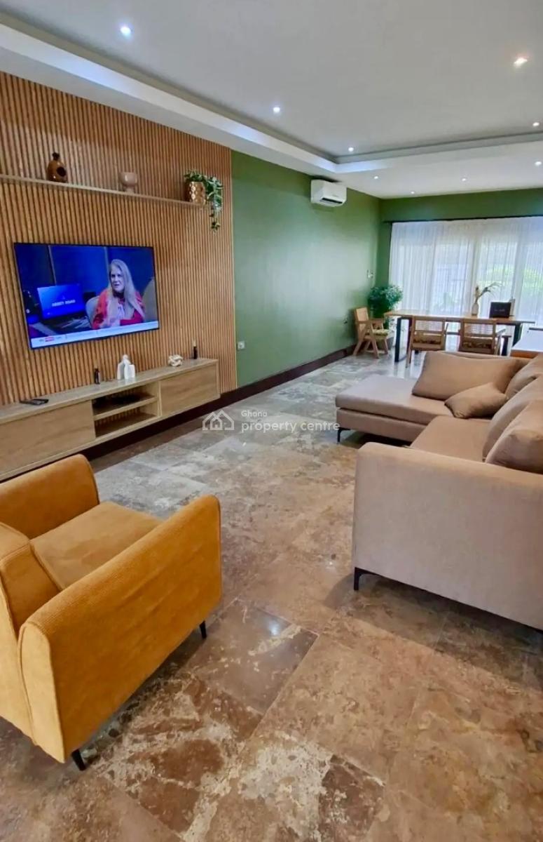 Furnished 3 Bedroom Duplex with a Private Pool, in a Gated Community, Airport Residential Area, Accra, Semi-detached Duplex for Rent
