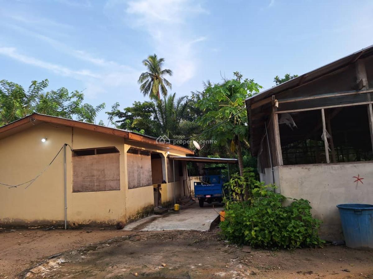 Fully Fitted Pig Farm House, Koforidua, Eastern Region, Mixed-use Land for Sale