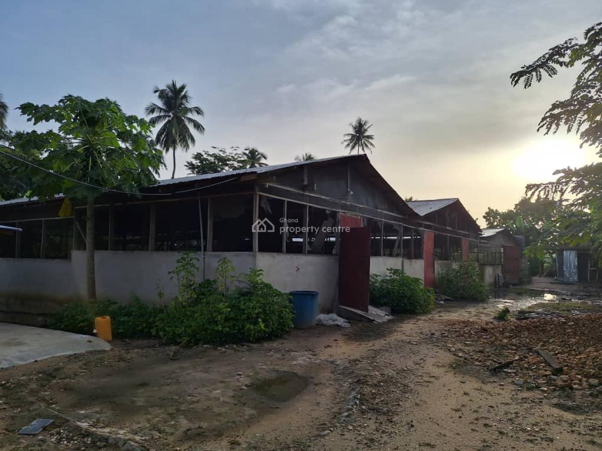 Fully Fitted Pig Farm House, Koforidua, Eastern Region, Mixed-use Land for Sale
