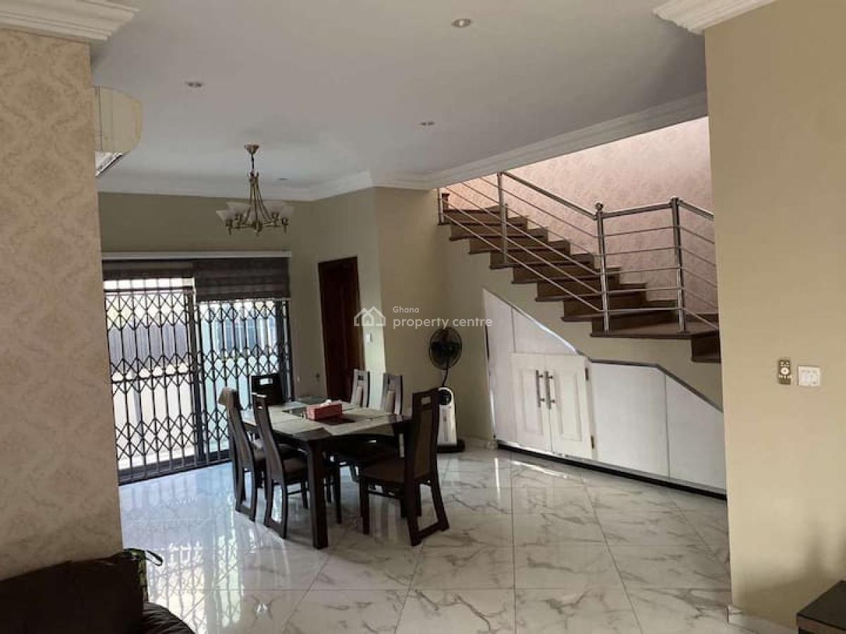 Furnished 2 Bed House with Boys Quarters in a Gated Community Wit Pool, Dzorwulu, Accra, Townhouse for Rent