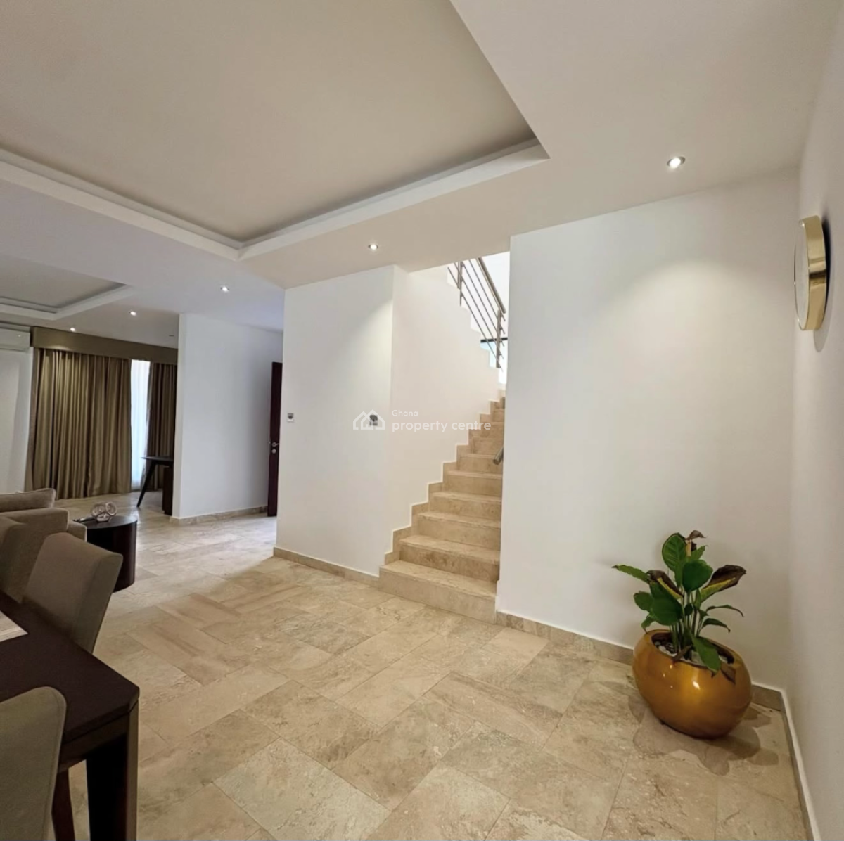 Furnished 3 Bedroom Duplex in a Gated Community with Swimming Pool, Cantonments, Accra, Detached Duplex for Rent