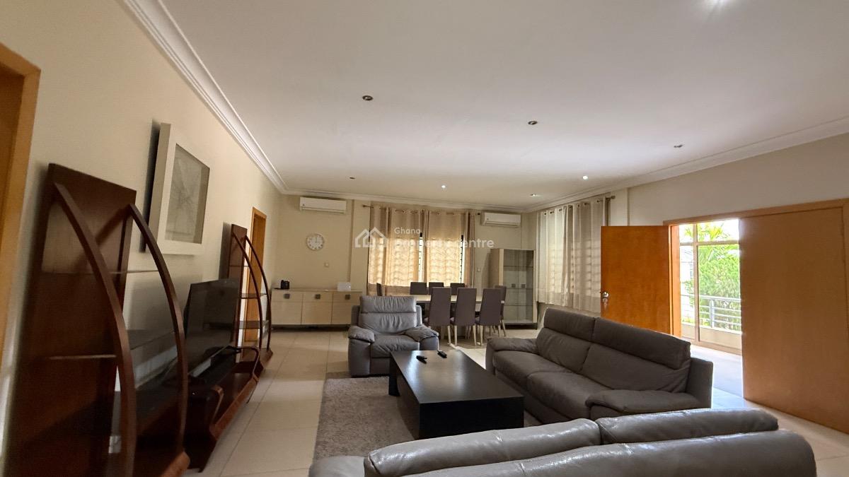 Furnished 4 Bed Duplex with Staff Room in a Gated Community with Pool, Cantonments, Accra, Semi-detached Duplex for Rent