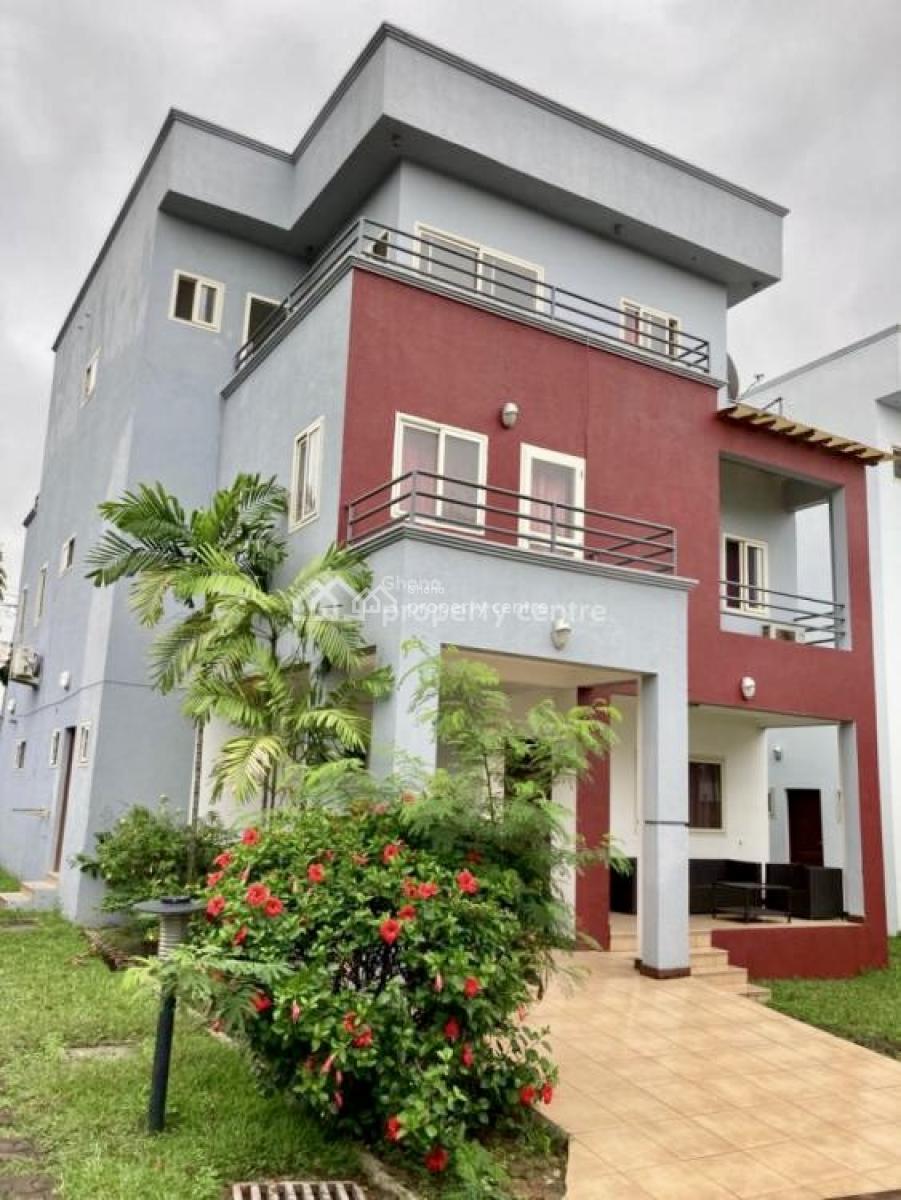 4 Bedroom Townhouse with Staff Quarters in a Gated Community, Cantonments, Accra, Townhouse for Rent