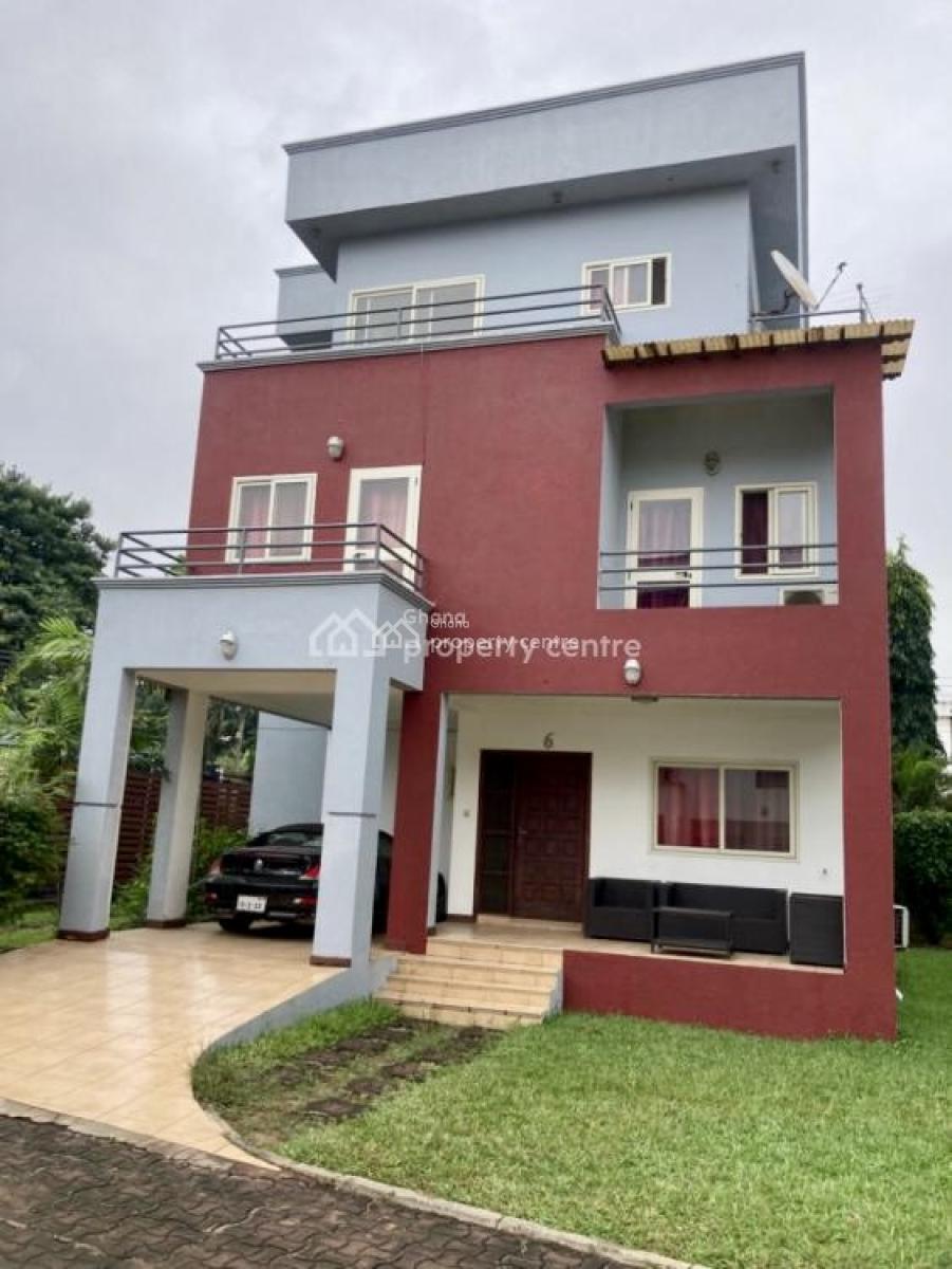 4 Bedroom Townhouse with Staff Quarters in a Gated Community, Cantonments, Accra, Townhouse for Rent