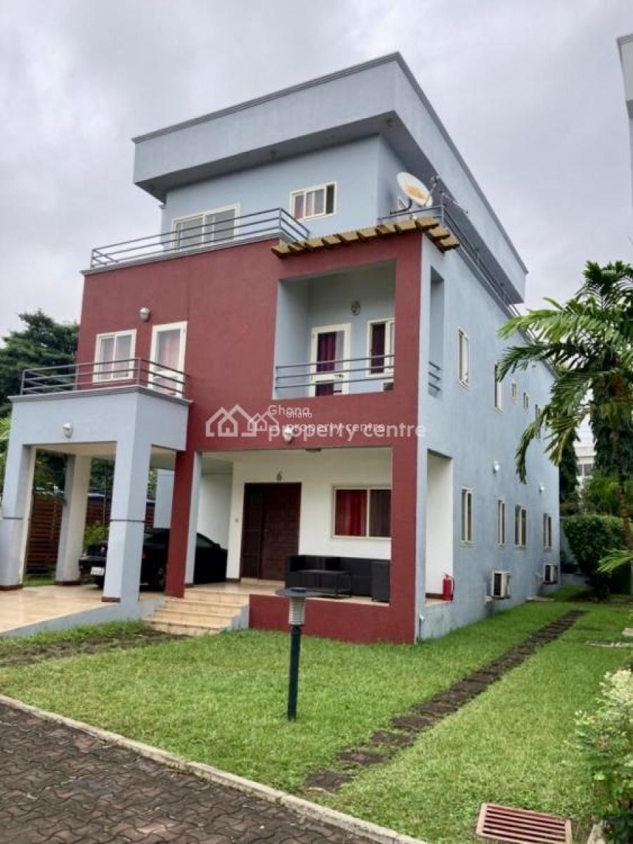 4 Bedroom Townhouse with Staff Quarters in a Gated Community, Cantonments, Accra, Townhouse for Rent