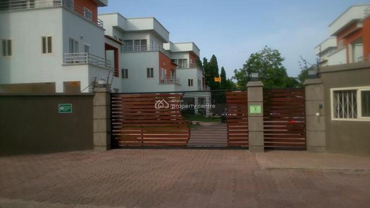 4 Bedroom Townhouse with Staff Quarters in a Gated Community, Cantonments, Accra, Townhouse for Rent
