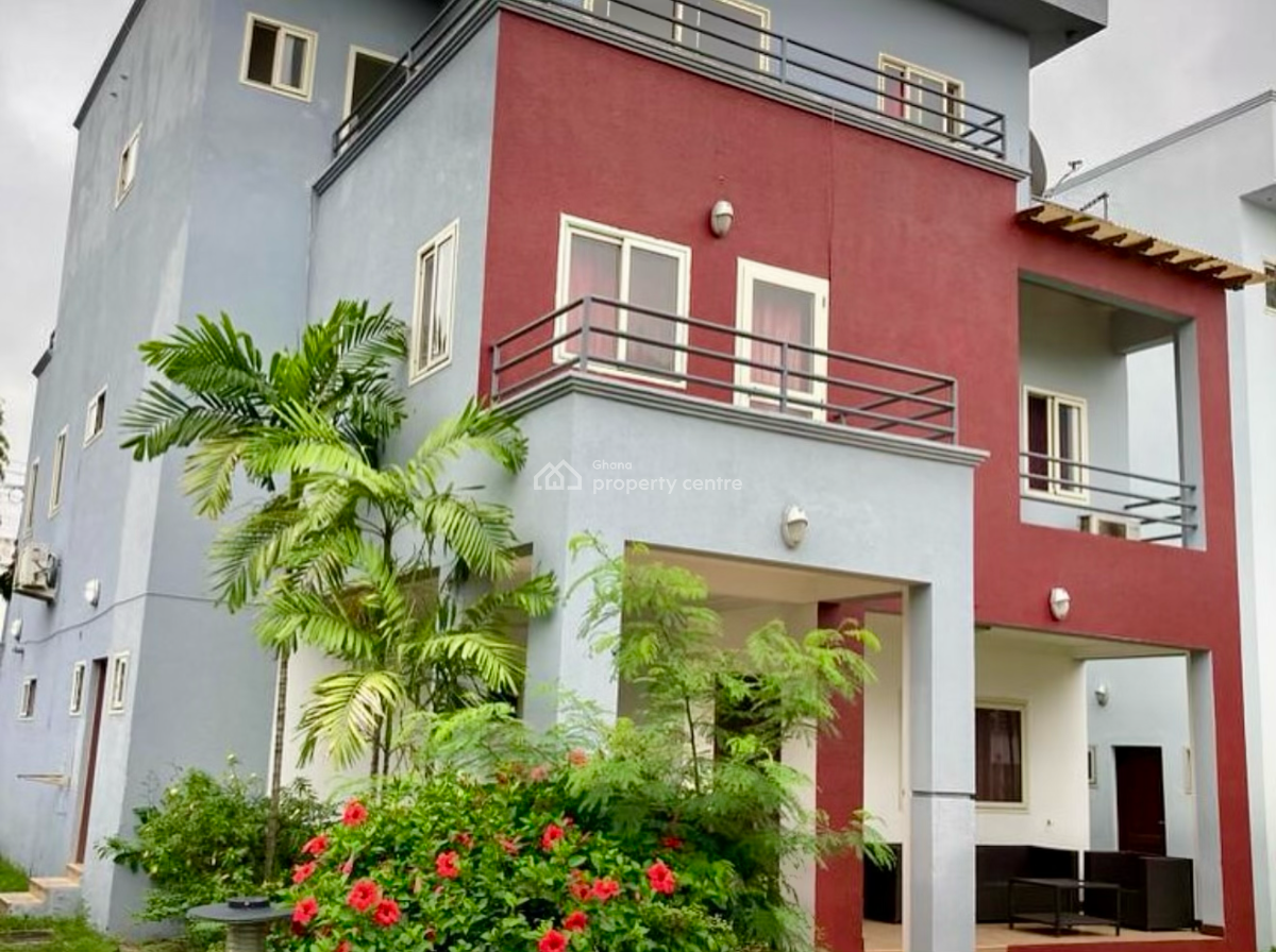 4 Bedroom Townhouse with Staff Quarters in a Gated Community, Cantonments, Accra, Townhouse for Rent