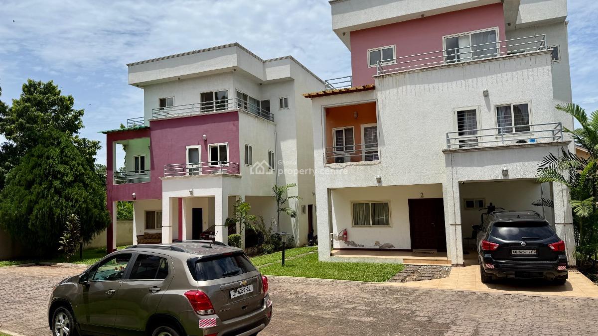 4 Bedroom Townhouse with Staff Quarters in a Gated Community, Cantonments, Accra, Townhouse for Rent