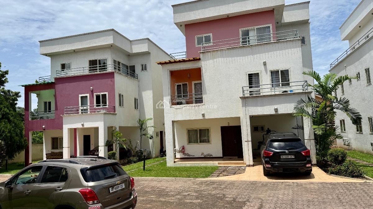 4 Bedroom Townhouse with Staff Quarters in a Gated Community, Cantonments, Accra, Townhouse for Rent
