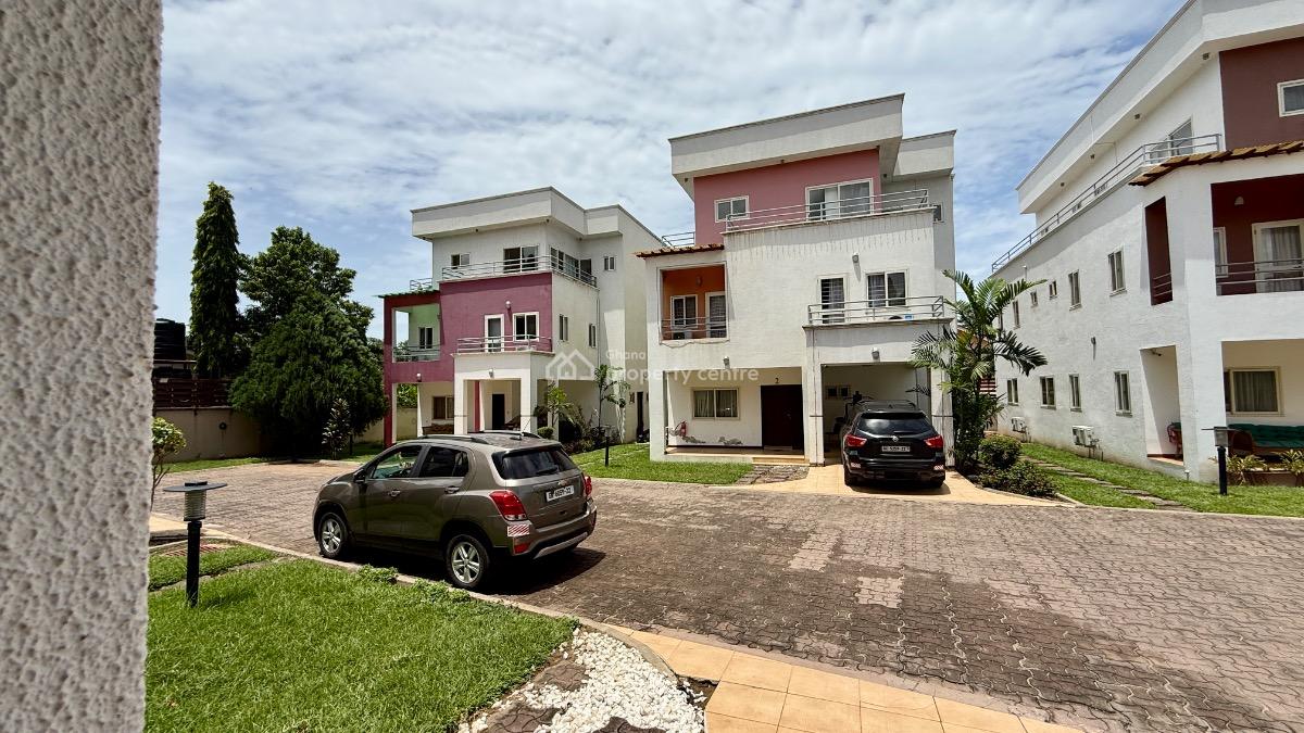 4 Bedroom Townhouse with Staff Quarters in a Gated Community, Cantonments, Accra, Townhouse for Rent