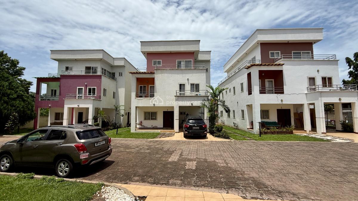 4 Bedroom Townhouse with Staff Quarters in a Gated Community, Cantonments, Accra, Townhouse for Rent