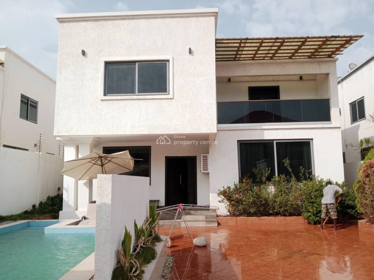 Furnished 4 Bedroom Duplex with Swimming Pool, West Trasacco, East Legon, Accra, Detached Duplex for Rent